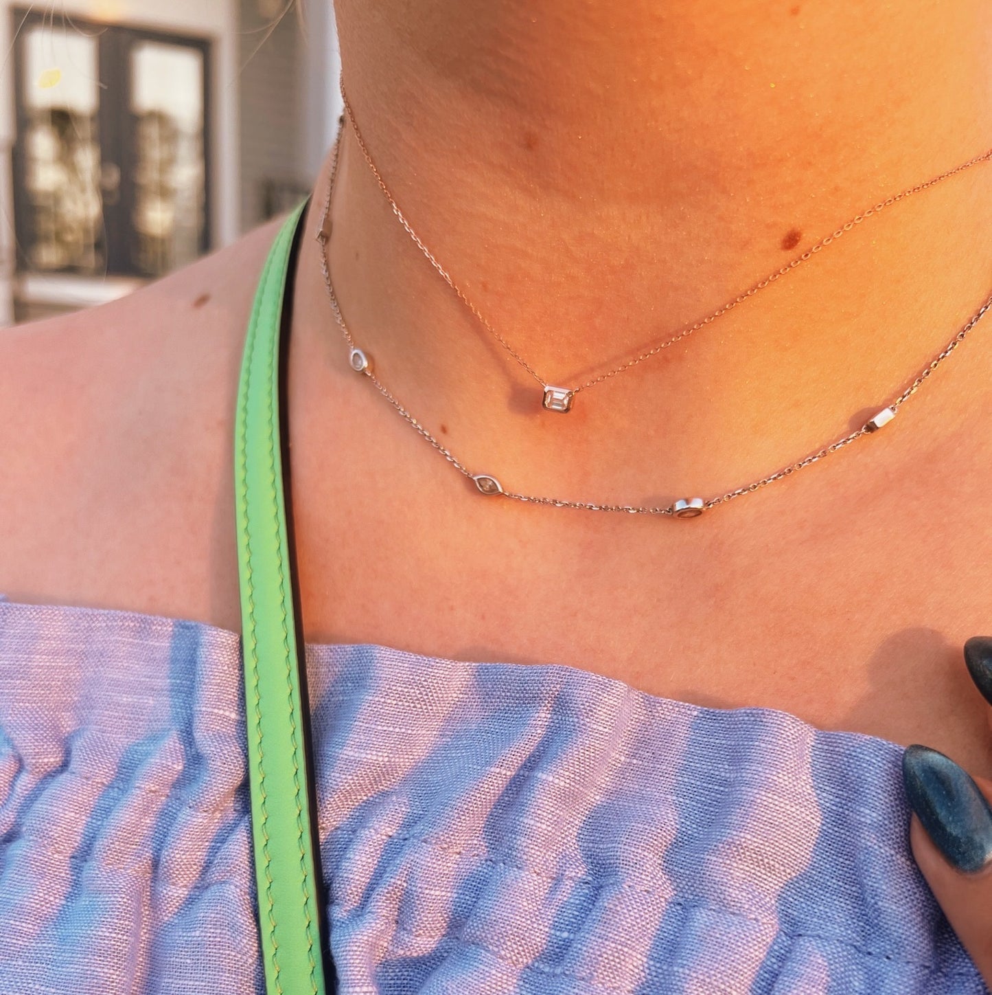 Emerald Diamond Pendant