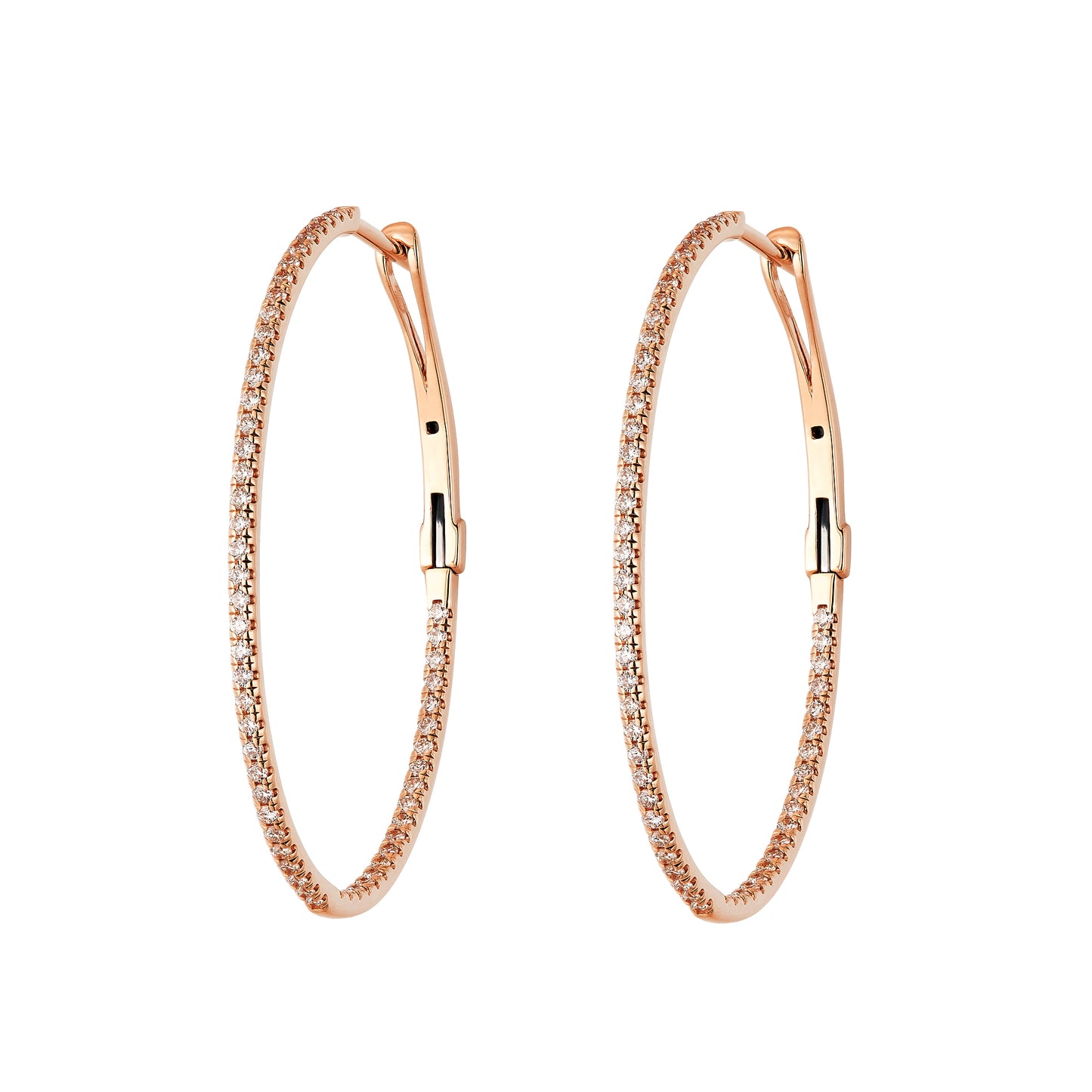 Large Diamond Hoops