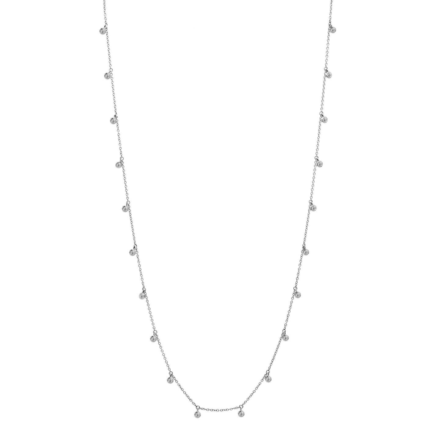 Dancing Round Diamond By The Yard Necklace