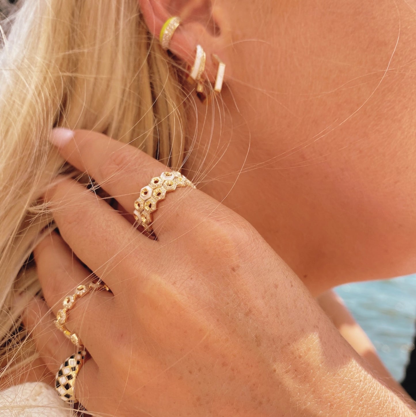 Geo Diamond Eternity Band