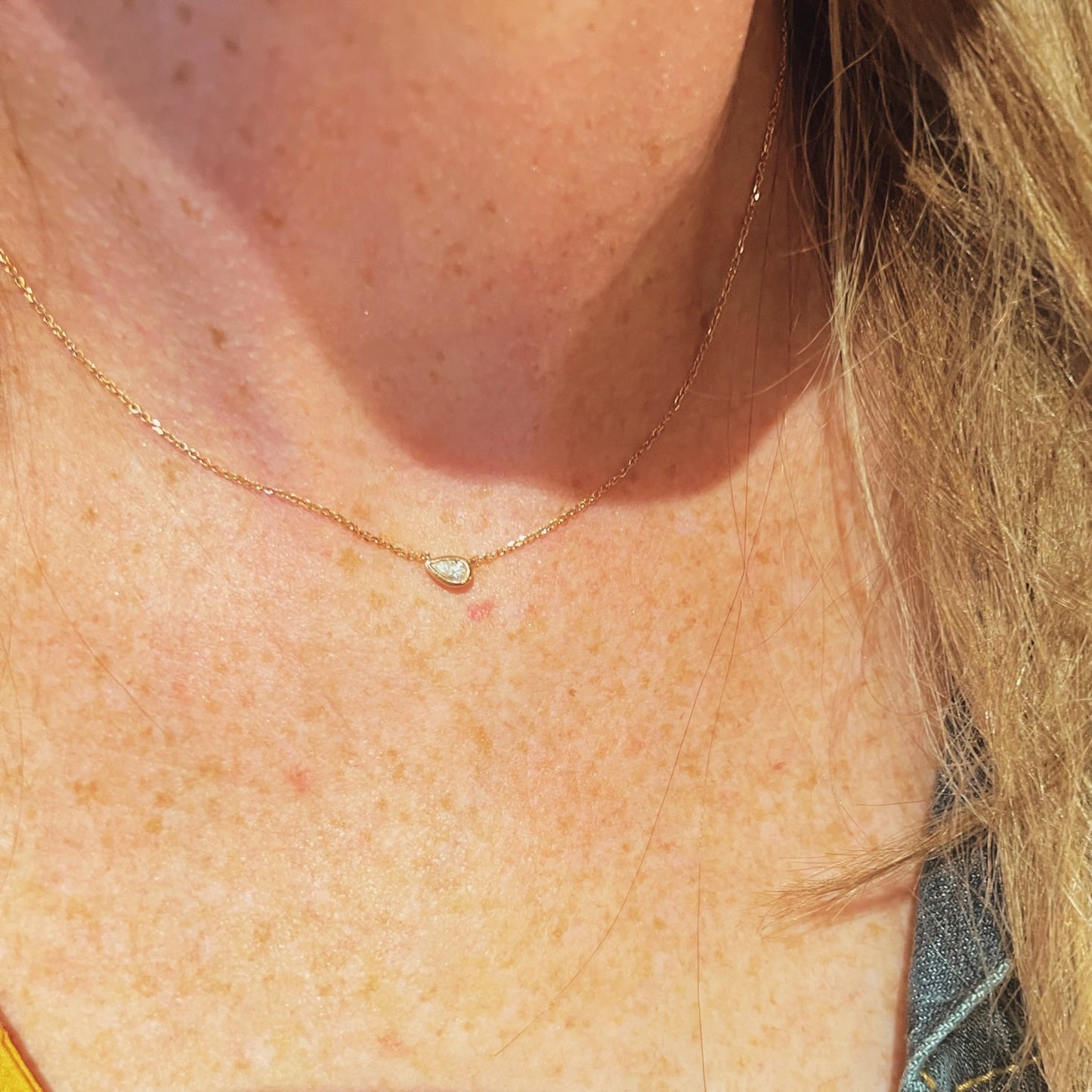 Pear Diamond Pendant