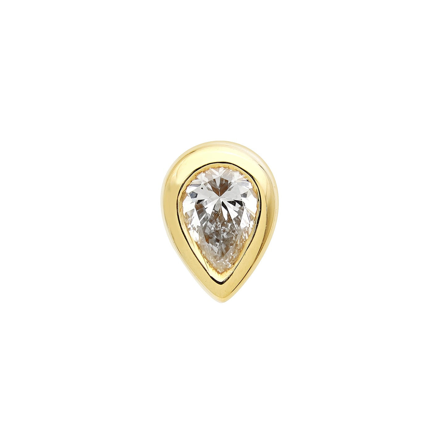 Pear Diamond Single Stud