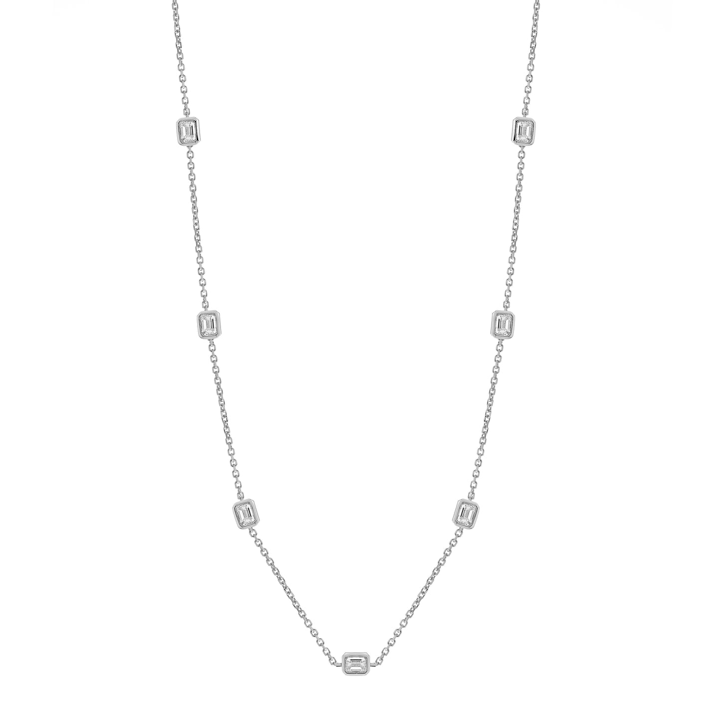 Emerald Diamond By The Yard Necklace