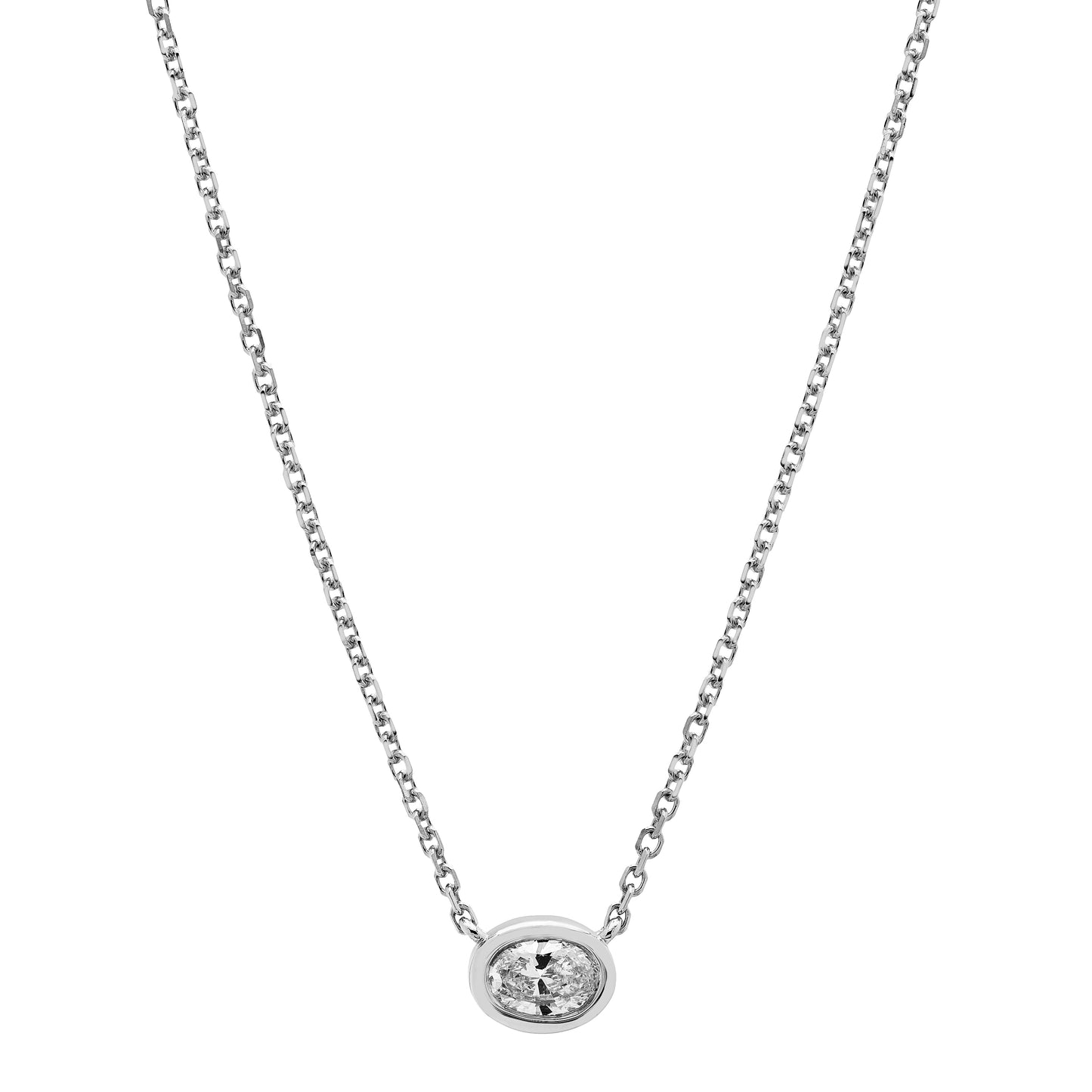 Oval shape diamond Pendant
