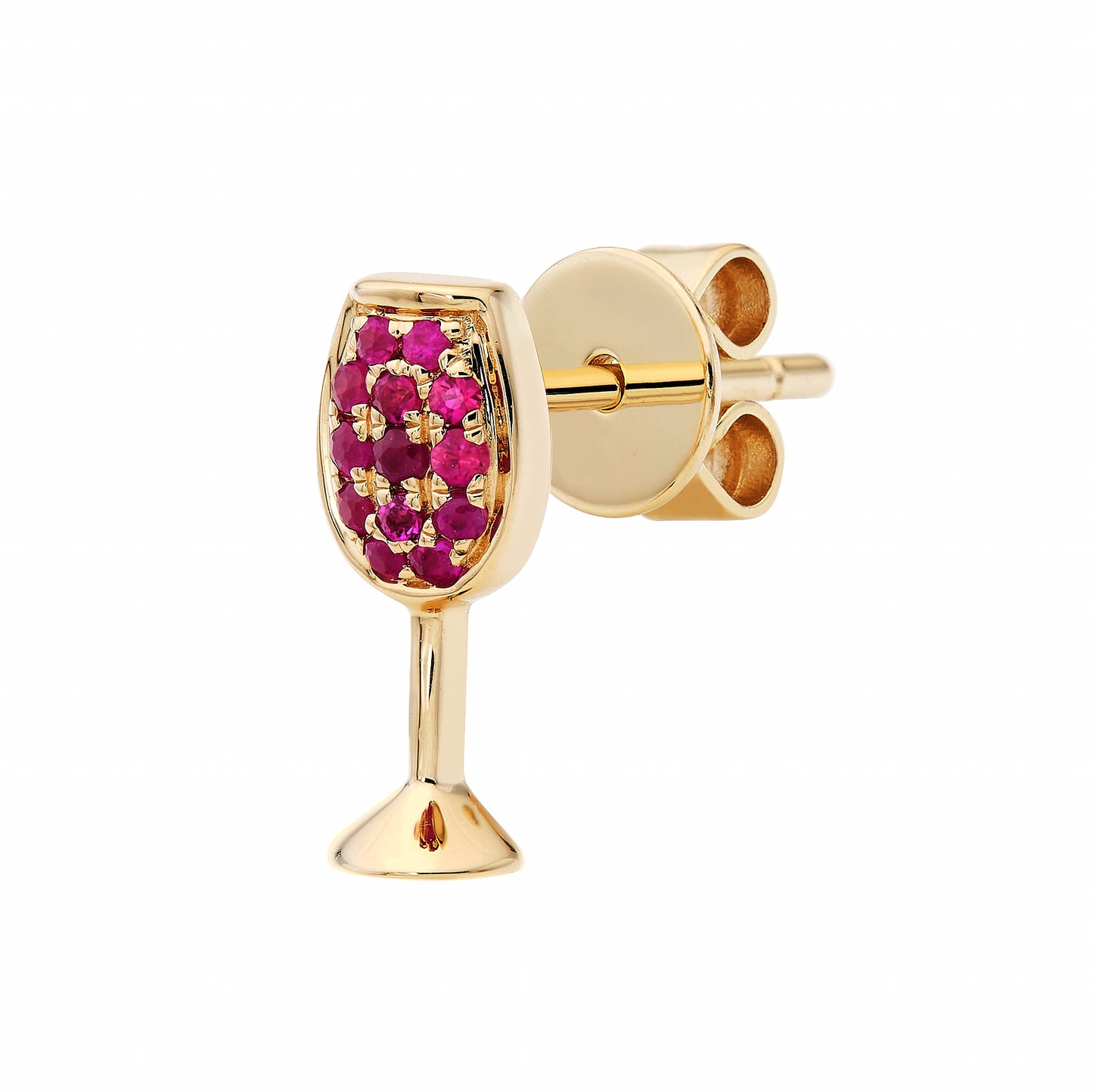 Wine Ruby Stud