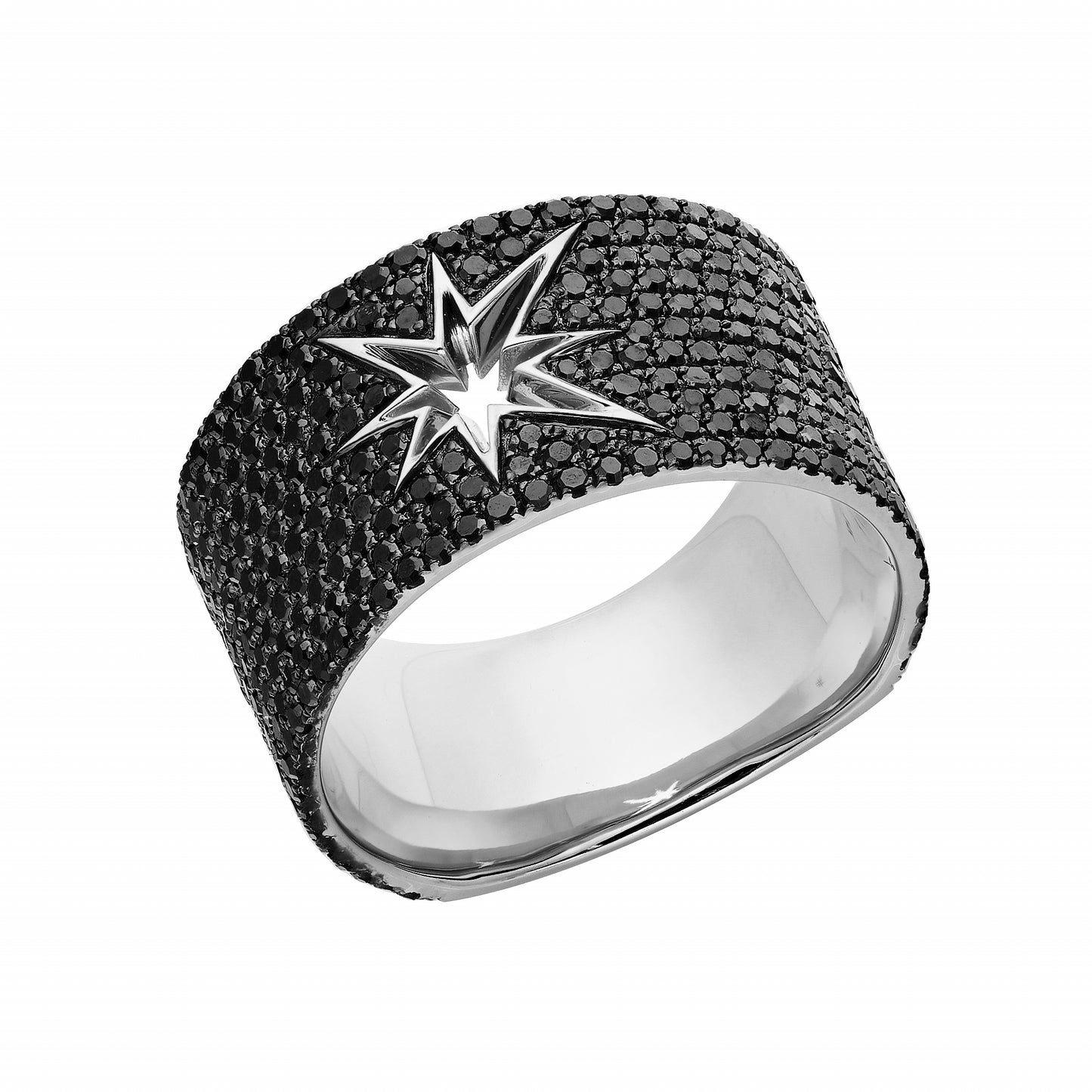 Fused Black Diamond Band