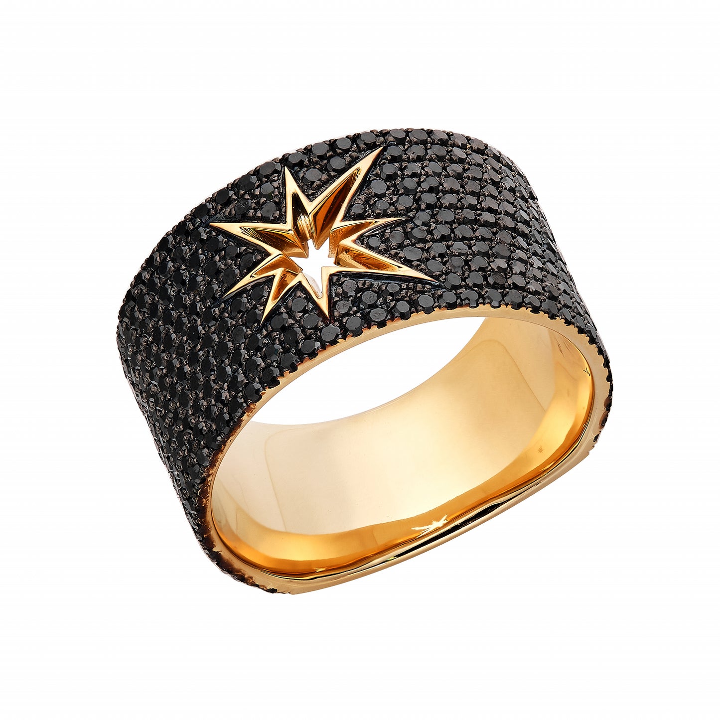 Fused Black Diamond Band