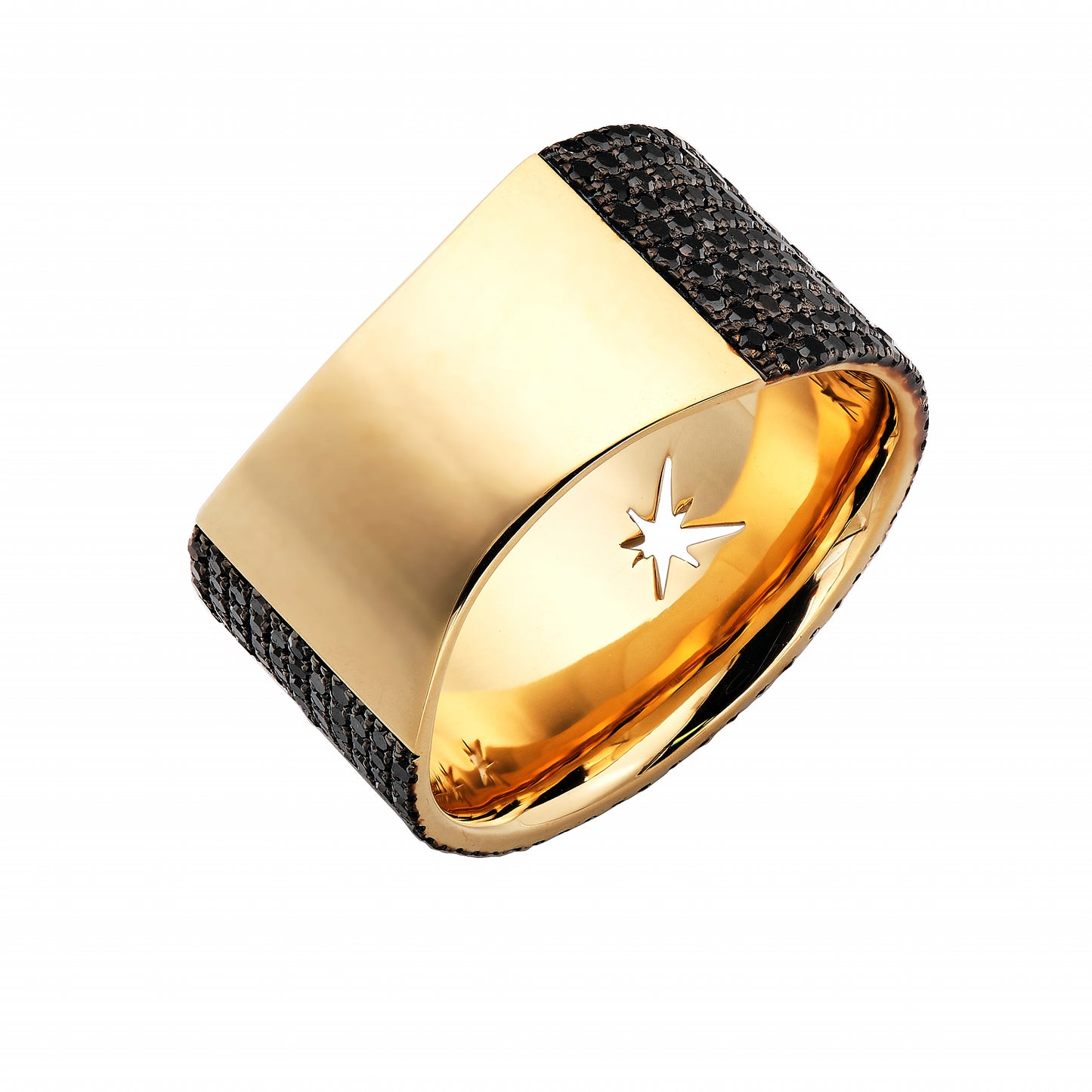 Fused Black Diamond Band