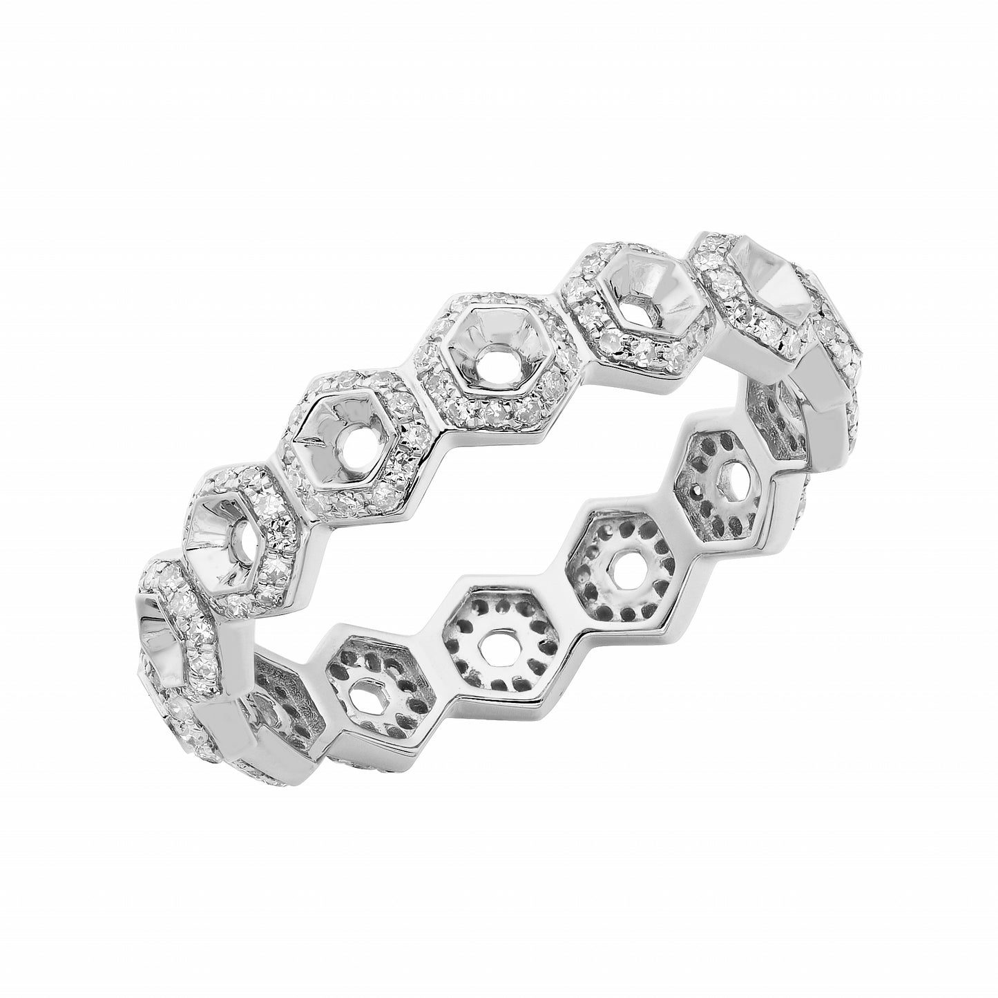 Geo Diamond Eternity Band
