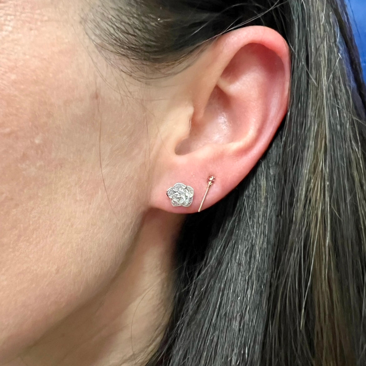 Matchstick Ruby Stud