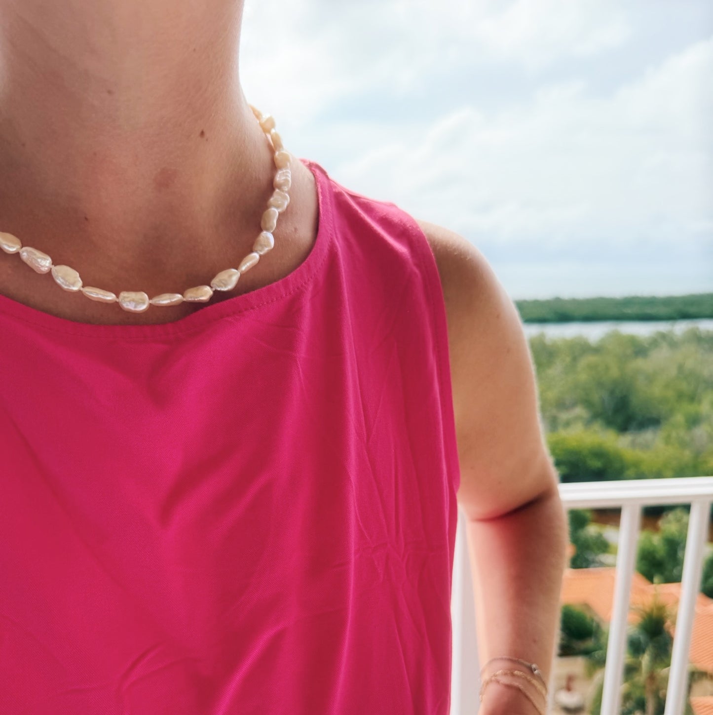 Keshi Pearl Necklace