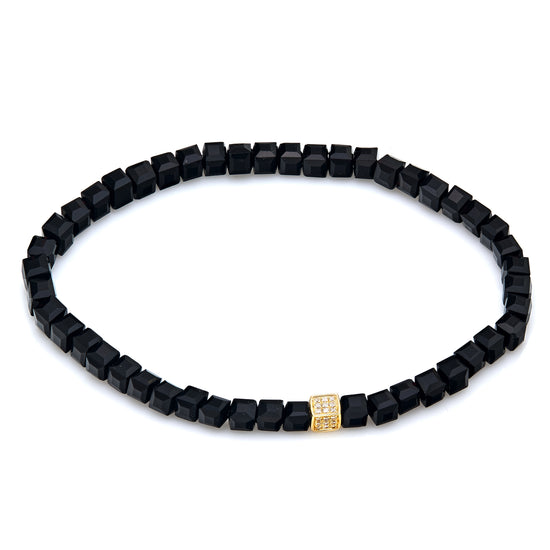 Onyx and Diamond Bracelet