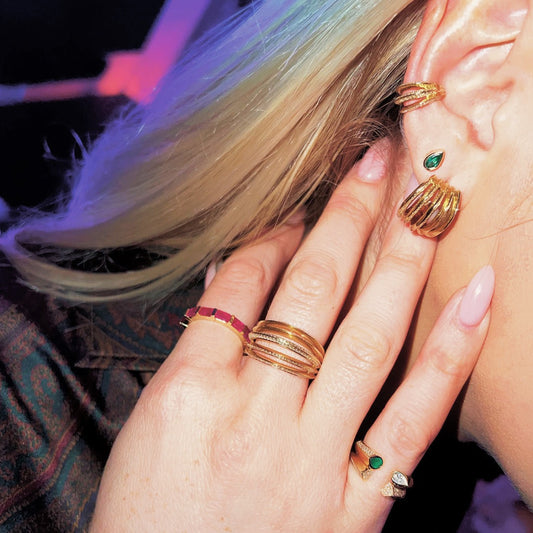 The Aerate Diamond Ear Cuff