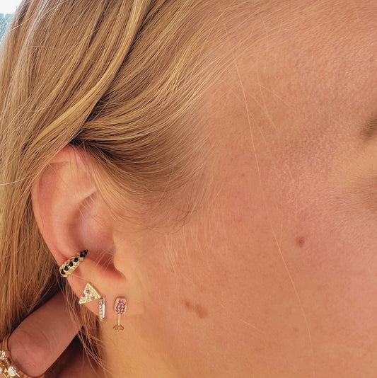 Wine Ruby Stud