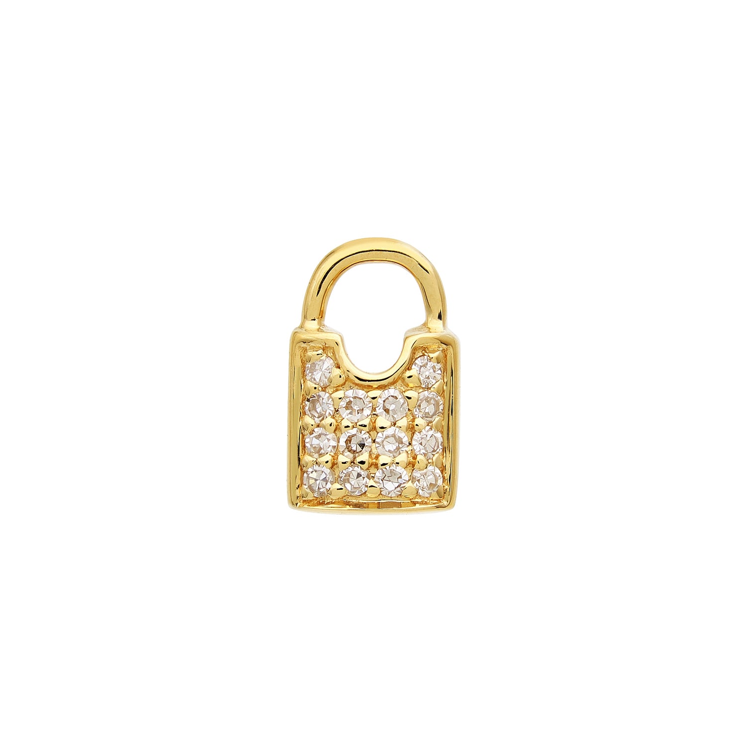 Padlock Diamond Single Stud