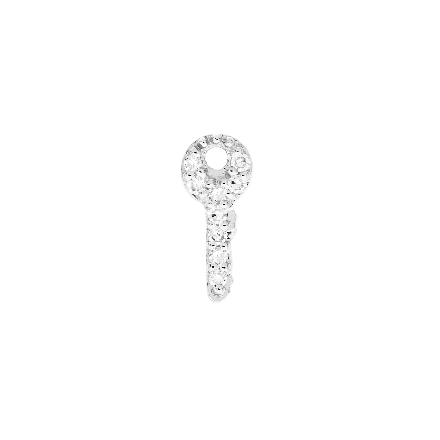Key Sign Diamond Single Stud
