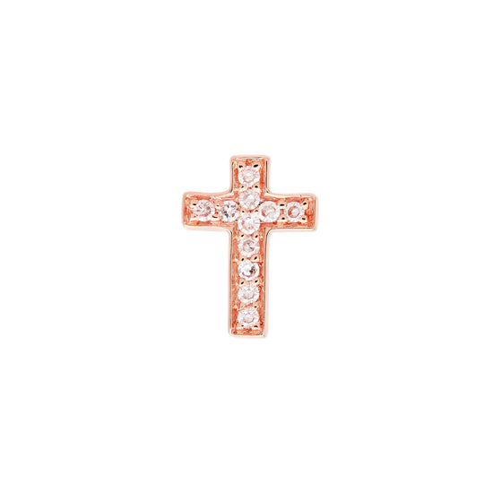 Cross Diamond Single Stud