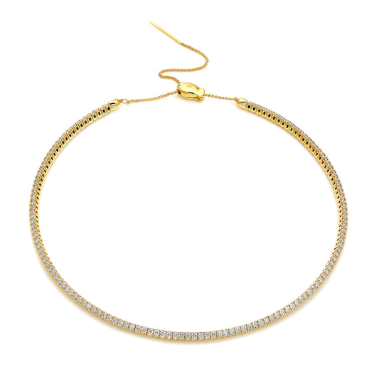 Flexible Diamond Tennis Choker