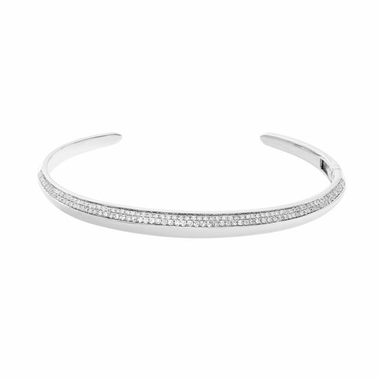 Diamond Open Bangle