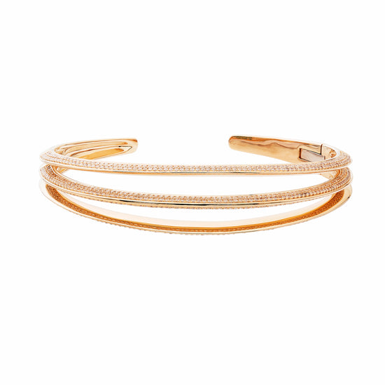 The Aerate Diamond Open Bangle