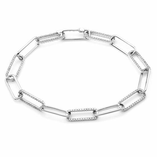 Paperclip Diamond Bracelet