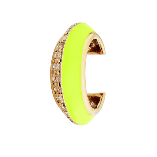 Diamond & Neon Enamel Ear Cuff