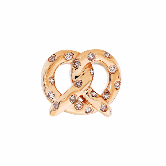 Pretzel Diamond Stud