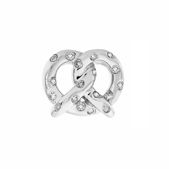 Pretzel Diamond Stud