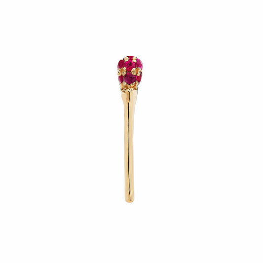 Matchstick Ruby Stud
