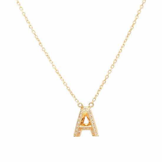 Alphabet Diamond Pendant