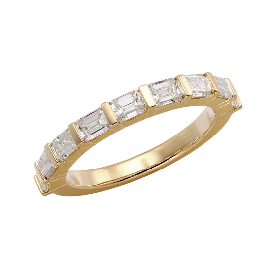 Emerald Cut Diamond Band