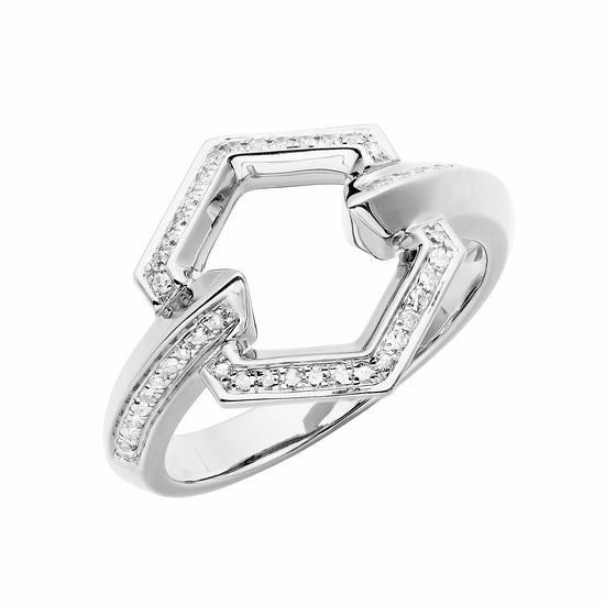 Geo Diamond Ring