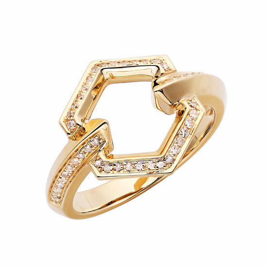 Geo Diamond Ring